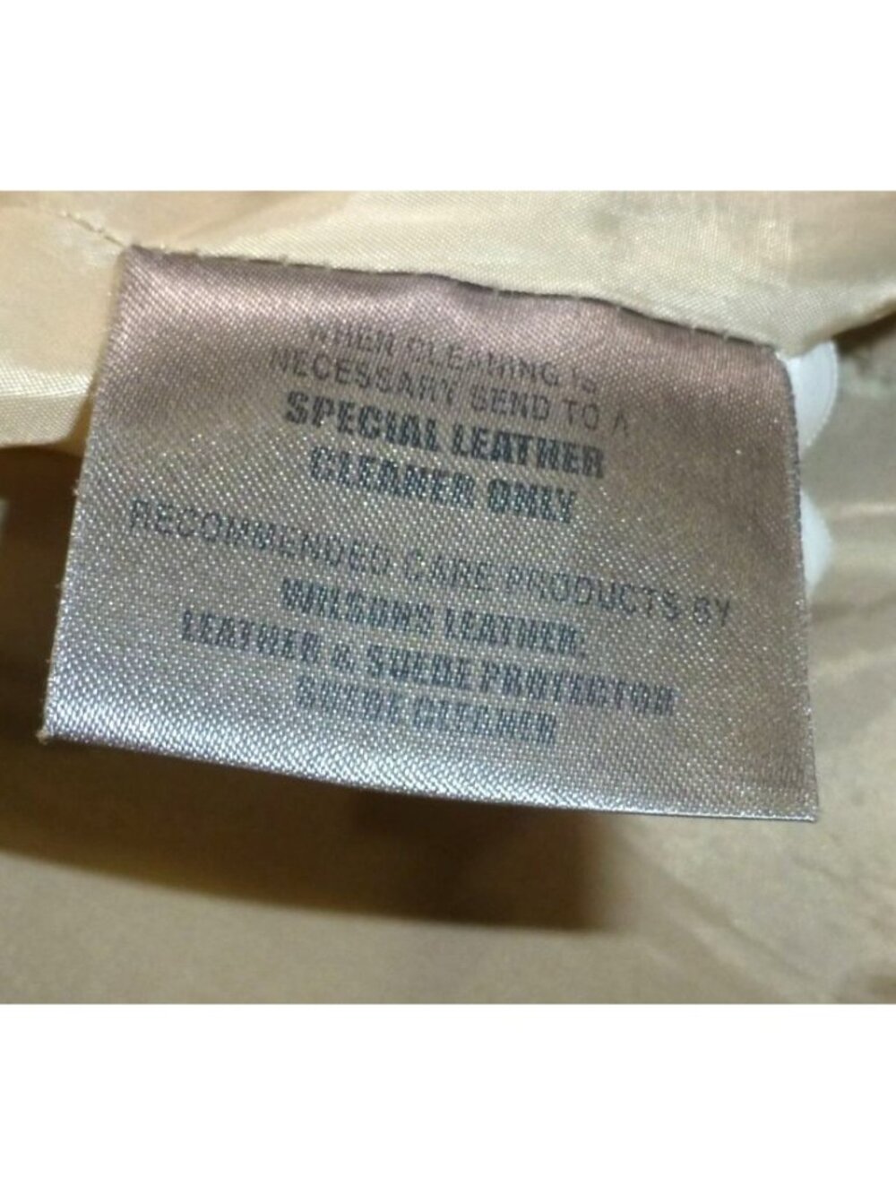 VTG Wilsons Leather Womens Tan Suede Jacket M Genuine Leather Full Zip Classic S - Picture 7 of 16